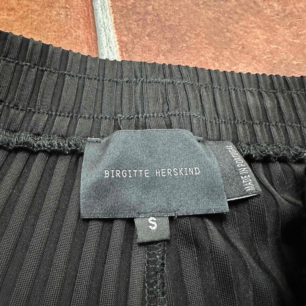 Birgitte Herskind Black Ribbed Rome Pants Size Small - Picture 5 of 16